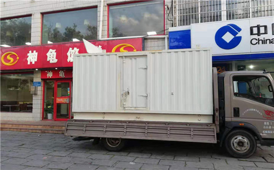 火炬开发区街道出租发电机施工案例